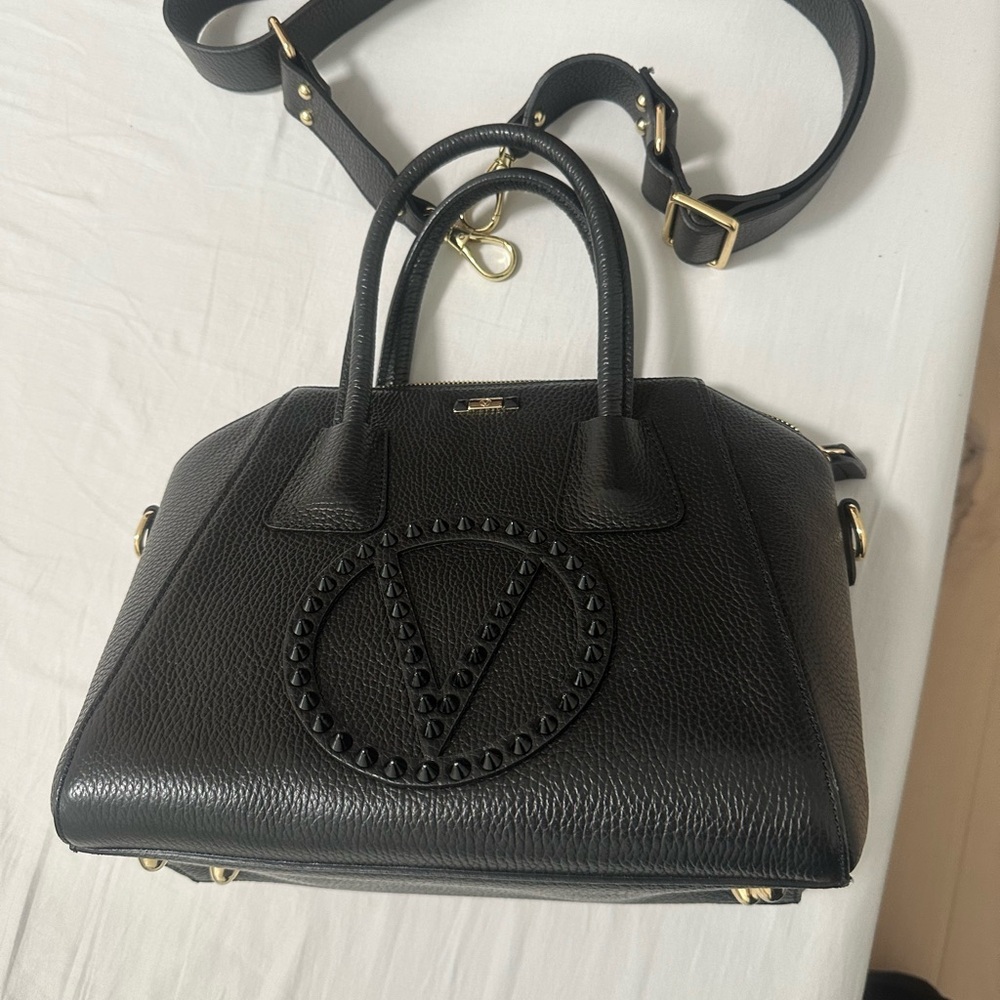 Valentino By Mario Valentino Minimi Rock Leather Satchel - Picture 7 of 16
